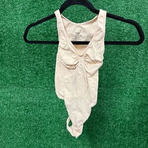 SKIMS Cream Shapewear Bodysuit